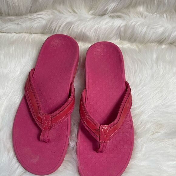 Vionic High Tide hot pink thong sandals arch support size 10 - Picture 3 of 8